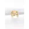 Kalın Gold Renk Ayarlanabilir Yüzük