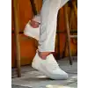 KB-101 Kuback Beyaz Triko Bağcıklı Günlük Erkek Ayakkabı