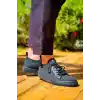 KB-110  Kuback Siyah Triko Siyah Yüksek Taban Bağcıklı Günlük Erkek Ayakkabı