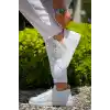 KB-112   Kuback Beyaz Triko Bağcıklı  Günlük Erkek  Ayakkabı