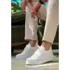 KB-116 Kuback Beyaz Bağcıklı Triko Günlük Erkek Ayakkabı