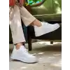 KB-116 Kuback Beyaz Bağcıklı Triko Günlük Erkek Ayakkabı