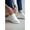 KB-B2 Kuback Beyaz Cilt Günlük Erkek Ayakkabı