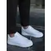 KB-BX1  Kuback Beyaz Cilt Yüksek Beyaz Taban Günlük Erkek Ayakkabı