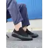KB-CX-3 Kuback Kısa Siyah Keten Siyah Yüksek Taban Spor Ayakkabı