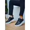 KB-X3  Kuback Siyah Cilt  Bağcıklı  Günlük Erkek  Ayakkabı