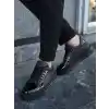 KB-X46 Kuback Siyah Rugan Yüksek Siyah Taban Günlük Spor Ayakkabı