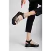 Lalen Siyah Kemerli Sandalet