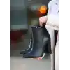 Loora Siyah Cilt Topuklu Bot
