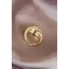 Metal Gold Renk Ayarlamalı Kadın Yüzük