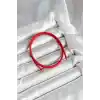 Mıknatıslı  Koyu Kırmızı Renk Sarmal Kadın Bileklik