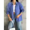 Modal oversize cepli gömlek