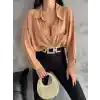 Modal oversize cepli gömlek