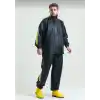 Motorcu Kurye Su Geçirmez Yağmurluk Takım - Siyah