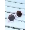Pembe Renk Yuvarlak İskandinav Çocuk Gözlüğü