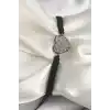 Pirinç Füme Renk Zirkon Taşlı Kalp Figür Asansörlü Makrome Model Kadın Bileklik