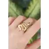 Pirinç Gold Renk Ayarlanabilir Yılan Yüzük
