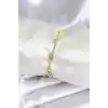 Pirinç Gold Renk Halley Yıldız Model Kadın Bileklik