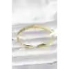Pirinç Gold Renk Kutup Yıldızı Model Kadın Kelepçe Bileklik