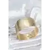 Pirinç Gold Renk Levha Model Kadın Bileklik