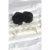 Pirinç Gold Renk Siyah Gül Model Kadın Küpe