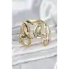 Pirinç Gold Renk Vintage Kadın Bileklik