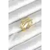 Pirinç Gold Renk Vİntage Model Kadın Yüzük
