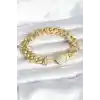 Pirinç Gold Renk VIP Exclusive Seri Gurmet Model Kadın Bileklik