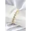 Pirinç Gold Renk Yıldız Model Kadın Bileklik