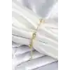 Pirinç Gold Renk Yıldız Model Kadın Bileklik