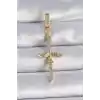 Pirinç Gold Renk Zirkon Taş Detaylı Elif Model Anka Kuşu Figür Ajda Charm
