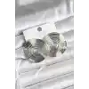 Pirinç Gümüş Renk Circle Model Kadın Küpe