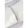 Pirinç Gümüş Renk Zirkon Taşlı Kemik Model Kadın Bileklik