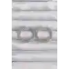Pirinç Gümüş Renk Zirkon Taşlı Motifli Halka Küpe
