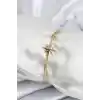 Pirinç VIP Seri Gold Renk Kutup Yıldızı Model Kadın Bileklik