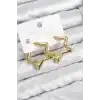 Pirinç Yıldız Model Gold Renk Kadın Küpe
