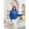 Puffer kısa mont mavi st25534