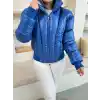 Puffer kısa mont mavi st25534