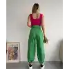 Şalvar pantolon yeşil s23202