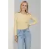 Tek Omuz İpli Bluz Sarı T4328