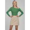 Tek Omuz İpli Bluz Yeşil T4328
