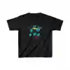 Unisex Çocuk Baskılı T-Shirt - Siyah