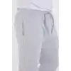 Unisex Kışlık Üç İplik Lastikli Eşofman Pantolon - Gri