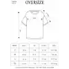 Unisex Yarım Fermuarlı Düz Oversize T-Shirt - Siyah