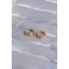 XUPİNG Rose Renk Zirkon Taşlı İşlemeli Halka Küpe