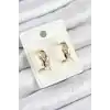 Xuping Zirkon Taşlı Halka Model Gold Renk Kadın Küpe