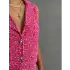 Yelekli şort takım pembe