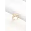 Z Harfli Altın Renk Ayarlanabilir Yüzük