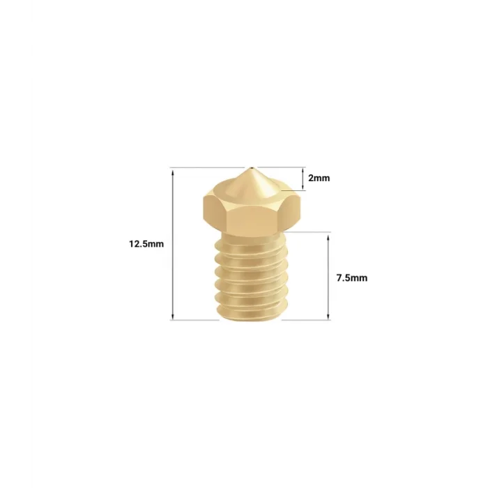 0.6mm E3D V5/V6 Pirinç Nozzle - 1.75mm