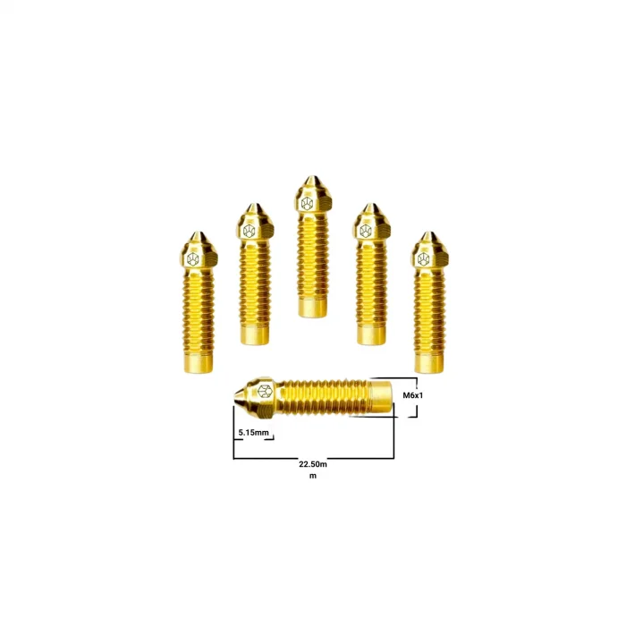 0.6mm ELEGOO Neptune 4 Plus/Max CSA Nozzle - Pirinç